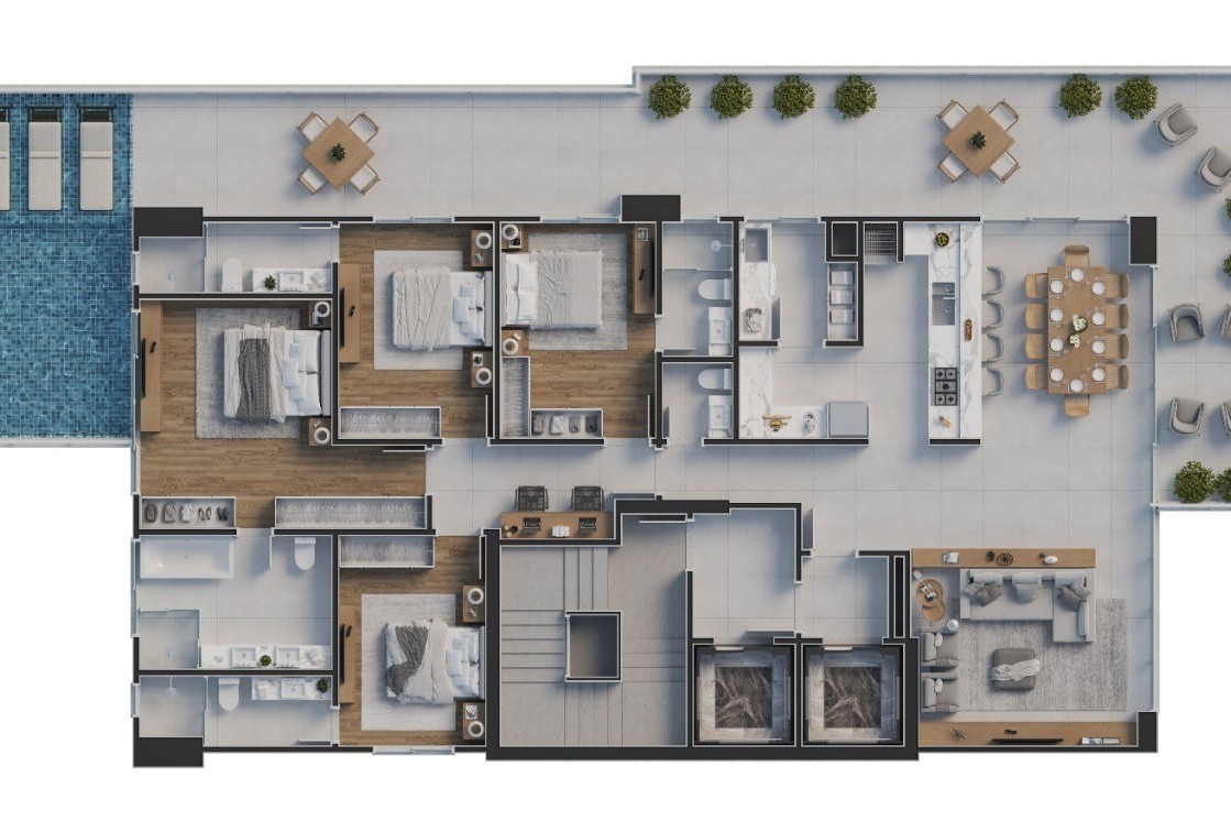 Apartamento 4 dormitórios Zenith Tower