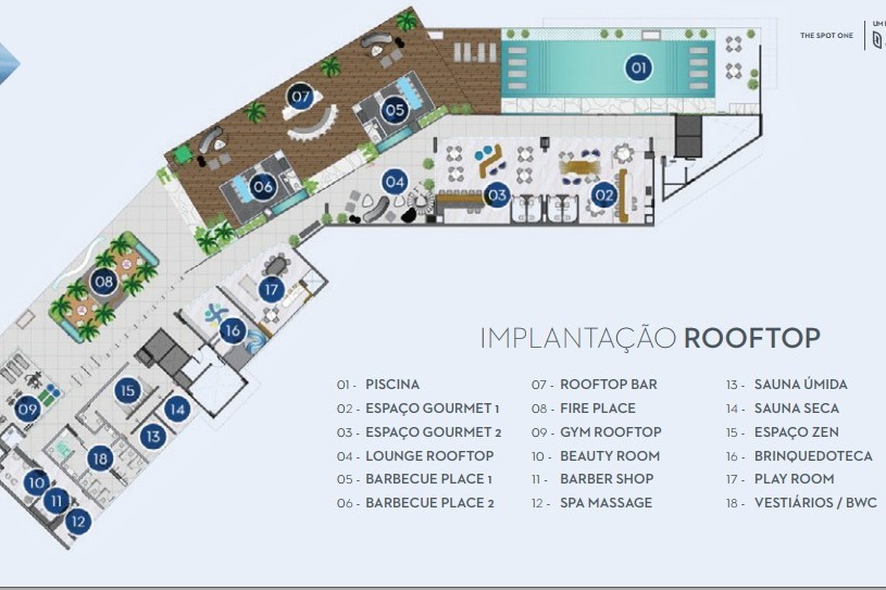 Apartamento 2 dormitórios The Spot One, Estados - Balneário Camboriú