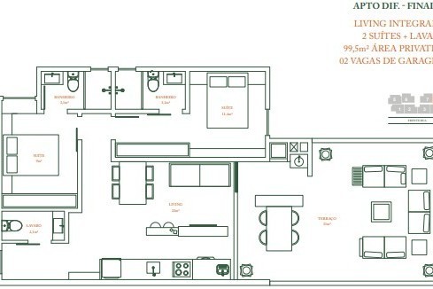 Apartamento 2 dormitórios Coral Way Residence, São Francisco de Assis - Camboriú