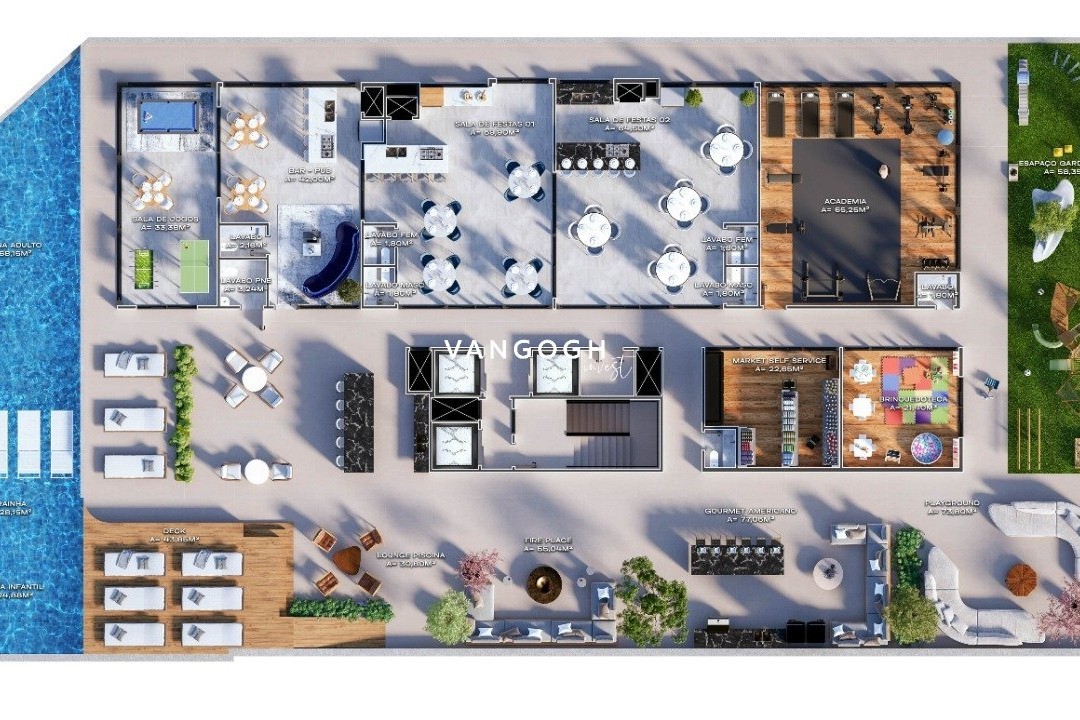 Apartamento 2 dormitórios One Bay Residence, Perequê - PORTO BELO