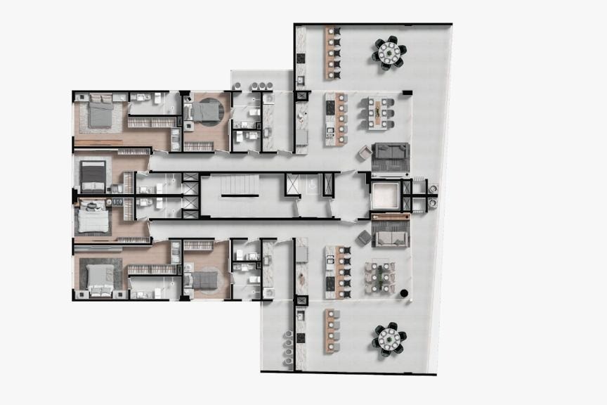 Apartamento 3 dormitórios Dusseldorf