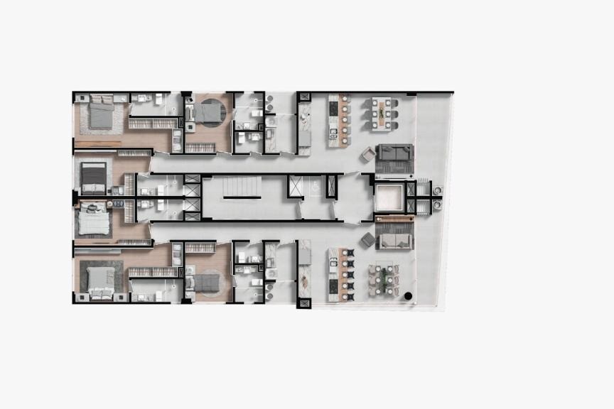 Apartamento 3 dormitórios Dusseldorf