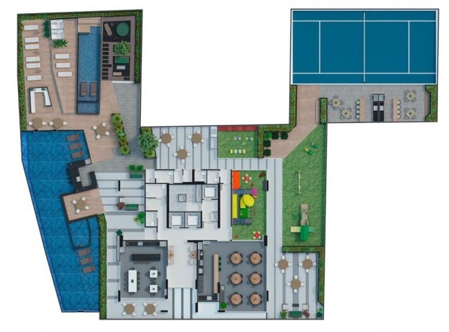 Apartamento 2 dormitórios Sky Brava Residence