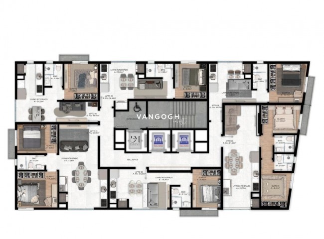 Apartamento 1 dormitórios Superiore Residence, Perequê - PORTO BELO