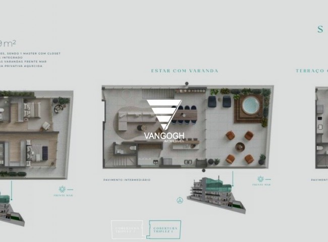 Cobertura 4 dormitórios Sense, Praia Brava - Itajaí