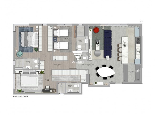 Apartamento 3 dormitórios space soul, Centro - Itajaí