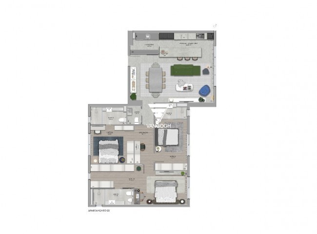 Apartamento 3 dormitórios space soul, Centro - Itajaí