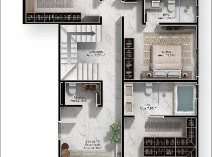 Apartamento 4 dormitórios Brava Palace Residence