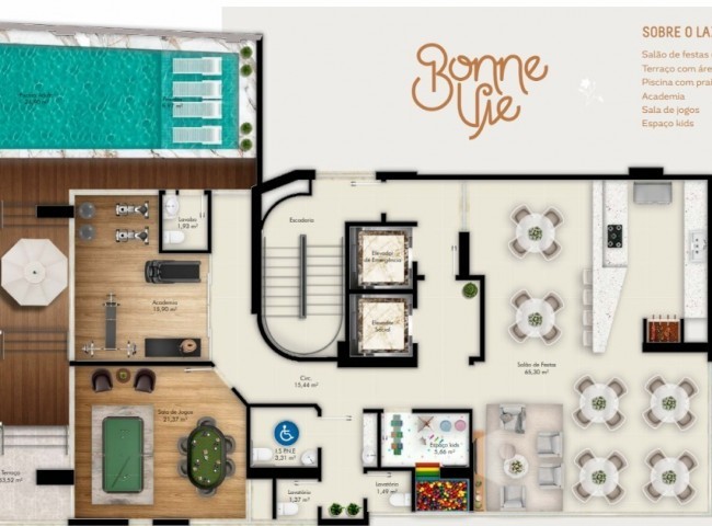 Cobertura 3 dormitórios Bonne Vie