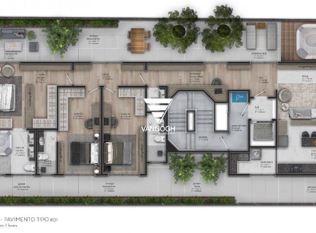 Apartamento 3 dormitórios Mar Belle Residence, Quadra Mar - Balneário Camboriú