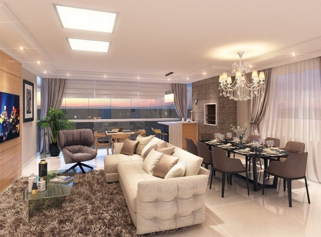 Apartamento 3 dormitórios Residencial Faller