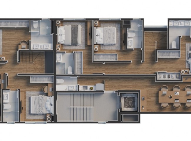 Apartamento 3 dormitórios Kandai Brava