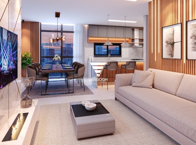 Apartamento 3 dormitórios Lê Voyage Residence, Meia Praia - ITAPEMA