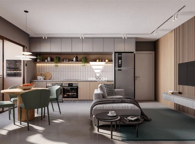 Apartamento 2 dormitórios Alameda Dom Bosco