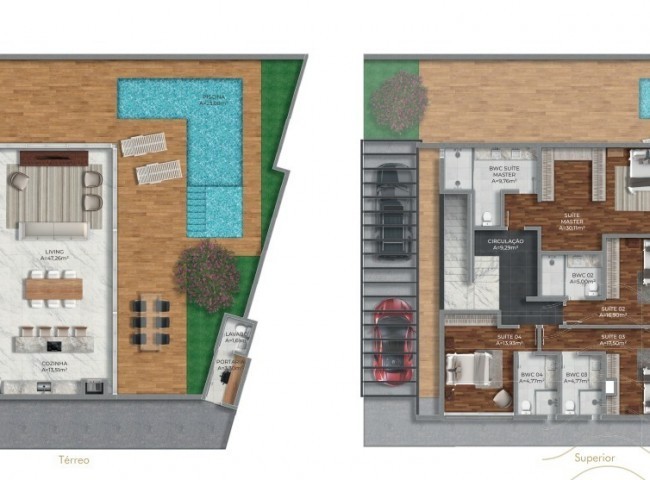 Casa em Condomínio 4 dormitórios Pátio Estaleiro, Praia do Estaleiro - Balneário Camboriú